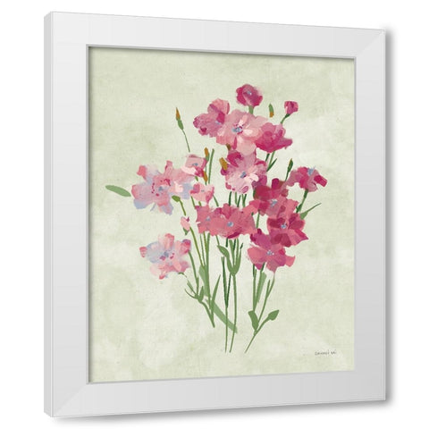 Impressionist Garden III White Modern Wood Framed Art Print by Nai, Danhui