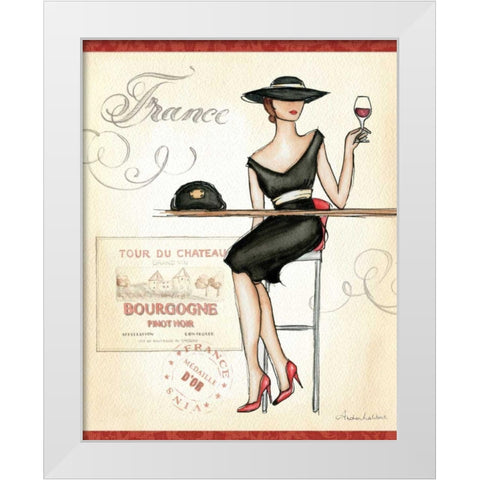 Wine Event III White Modern Wood Framed Art Print by Laliberte, Andrea