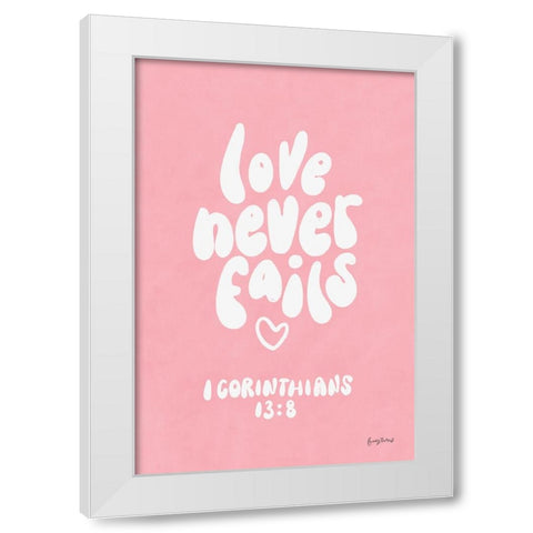 Good Word I White Modern Wood Framed Art Print by Thorns, Becky