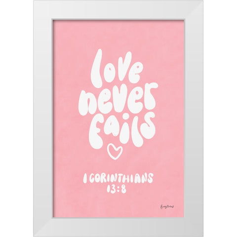 Good Word I White Modern Wood Framed Art Print by Thorns, Becky