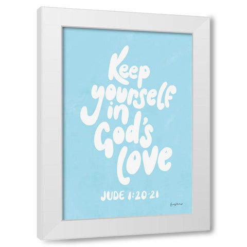 Good Words II White Modern Wood Framed Art Print by Thorns, Becky