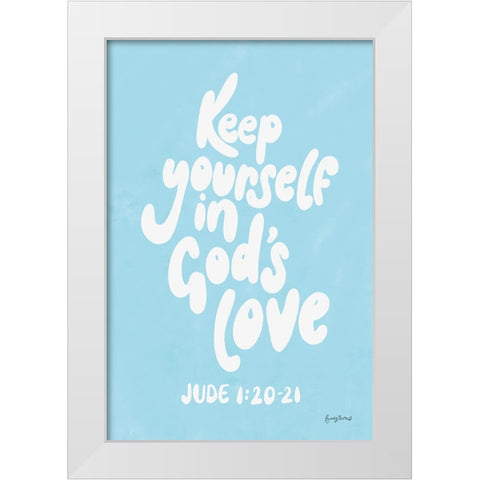 Good Words II White Modern Wood Framed Art Print by Thorns, Becky