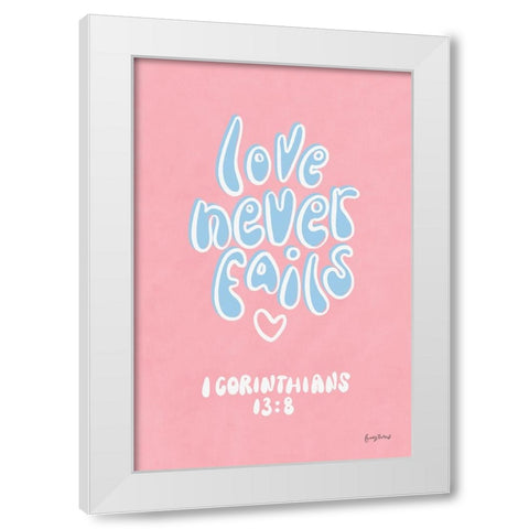 Good Words III White Modern Wood Framed Art Print by Thorns, Becky