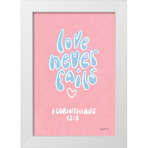 Good Words III White Modern Wood Framed Art Print by Thorns, Becky