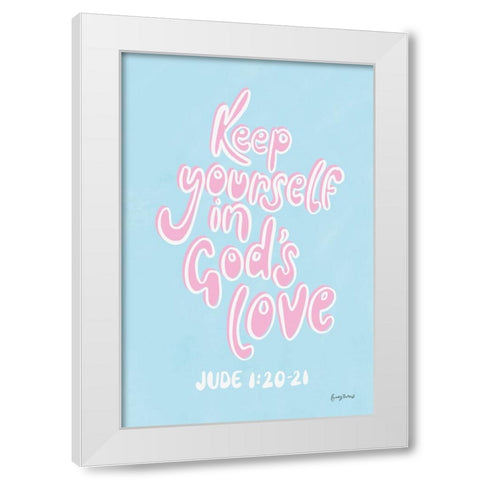 Good Words IV White Modern Wood Framed Art Print by Thorns, Becky