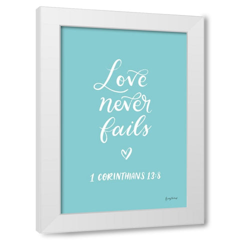 Good Words V White Modern Wood Framed Art Print by Thorns, Becky