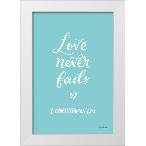 Good Words V White Modern Wood Framed Art Print by Thorns, Becky