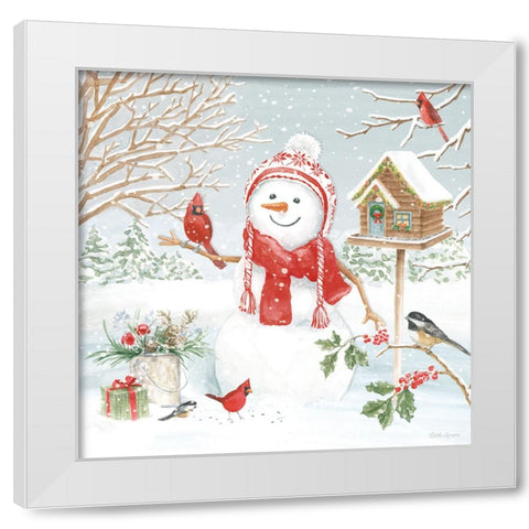 Snow Day V White Modern Wood Framed Art Print by Grove, Beth