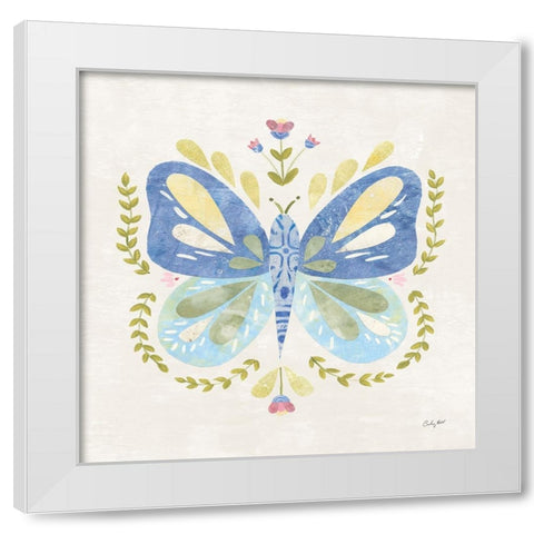 Folk Cottage I White Modern Wood Framed Art Print by Prahl, Courtney