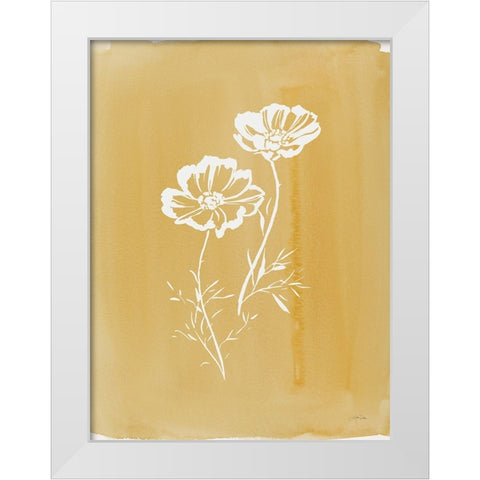 Cottage Wildflowers I White Modern Wood Framed Art Print by Pete, Katrina