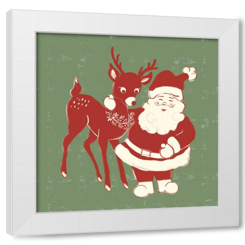 Christmas Nostalgia VII White Modern Wood Framed Art Print by York, Leah