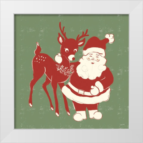 Christmas Nostalgia VII White Modern Wood Framed Art Print by York, Leah