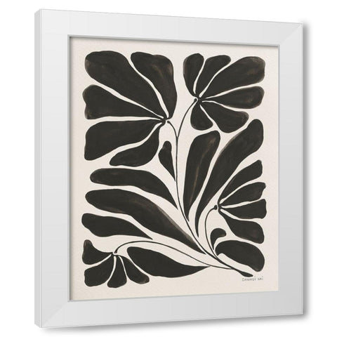 Blooming Joy II White Modern Wood Framed Art Print by Nai, Danhui