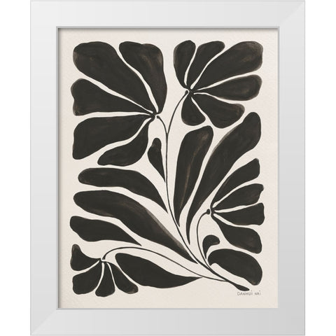 Blooming Joy II White Modern Wood Framed Art Print by Nai, Danhui
