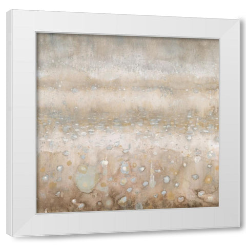 Atmosphere White Modern Wood Framed Art Print by Nai, Danhui