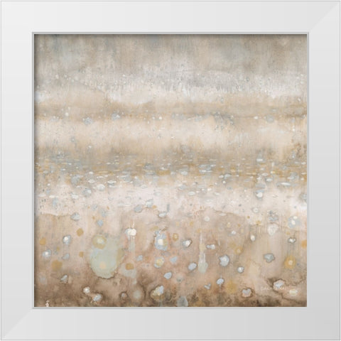 Atmosphere White Modern Wood Framed Art Print by Nai, Danhui