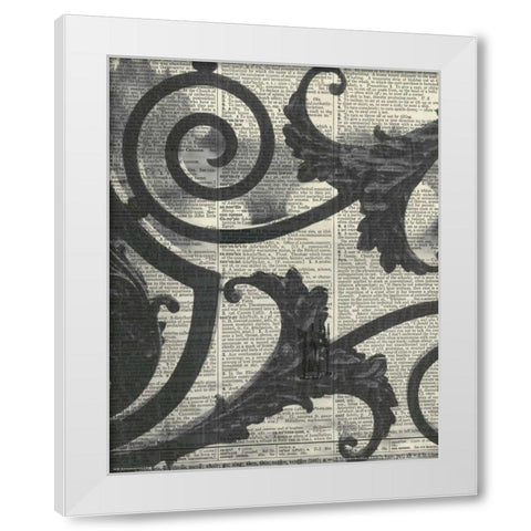 Architectural Paris II - Crop White Modern Wood Framed Art Print by Olivier, Marc