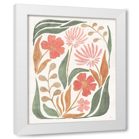 Floral Abstract II White Modern Wood Framed Art Print by Charron, Veronique