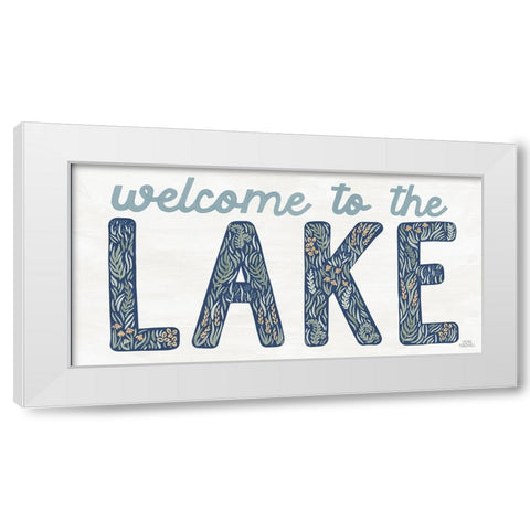Lakeside Days IX White Modern Wood Framed Art Print by Marshall, Laura