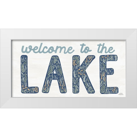 Lakeside Days IX White Modern Wood Framed Art Print by Marshall, Laura