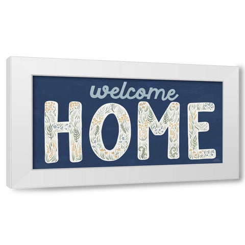 Lakeside Days X Blue White Modern Wood Framed Art Print by Marshall, Laura