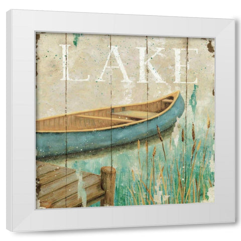 Waterside I White Modern Wood Framed Art Print by Brissonnet, Daphne