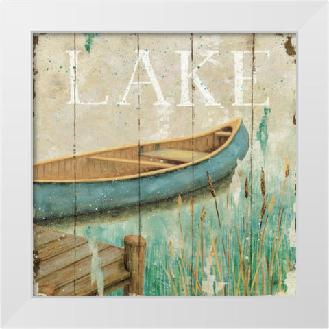 Waterside I White Modern Wood Framed Art Print by Brissonnet, Daphne