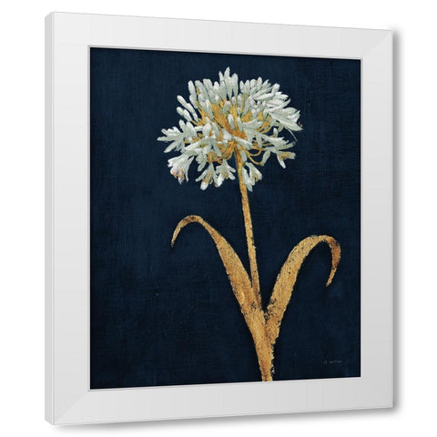 Shimmering Summer III Indigo Crop White Modern Wood Framed Art Print by Wiens, James