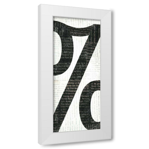 Punctuated Black IV White Modern Wood Framed Art Print by Mullan, Michael