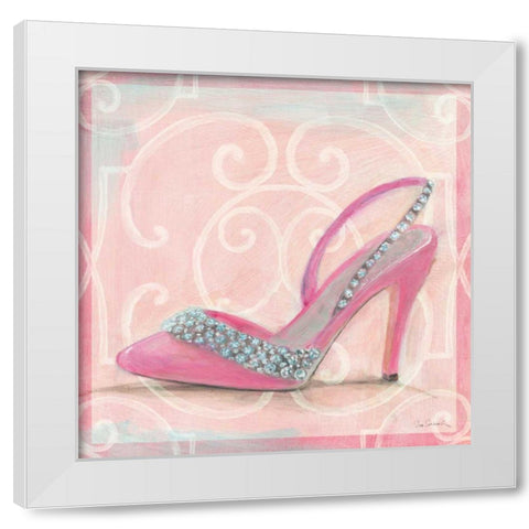 In the Pink II White Modern Wood Framed Art Print by Schlabach, Sue