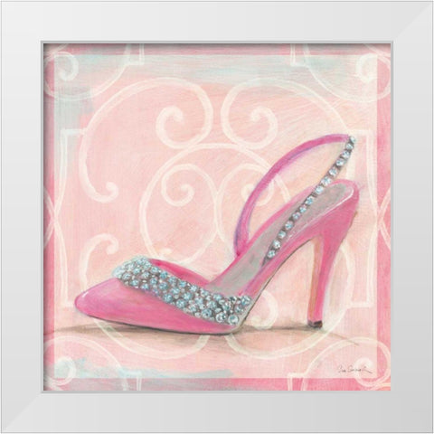 In the Pink II White Modern Wood Framed Art Print by Schlabach, Sue