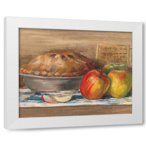 Apple Pie White Modern Wood Framed Art Print by Rowan, Carol