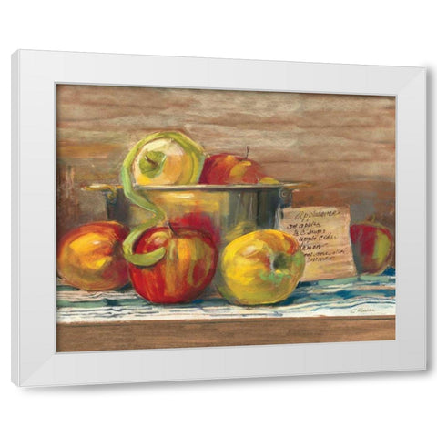 Applesauce White Modern Wood Framed Art Print by Rowan, Carol
