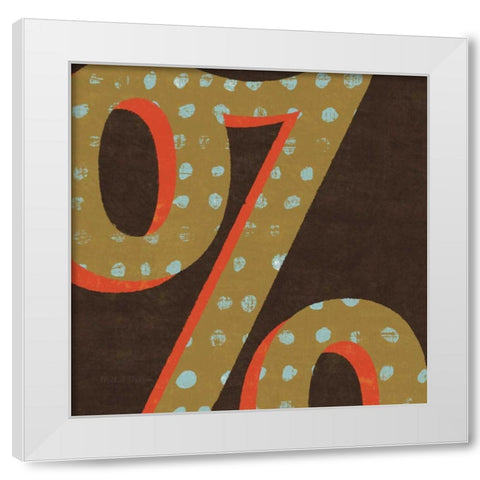 Punctuated Square VI White Modern Wood Framed Art Print by Mullan, Michael