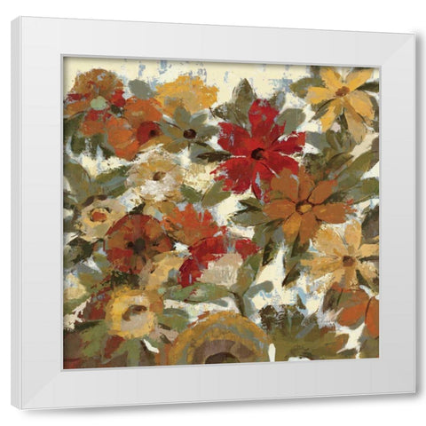 Expressive Garden II White Modern Wood Framed Art Print by Vassileva, Silvia