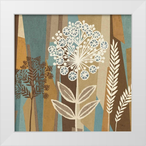 Pieces of Nature II White Modern Wood Framed Art Print by Pela Studio
