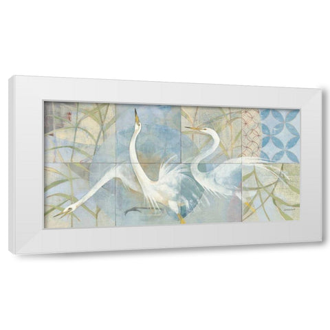 Meadowlands White Modern Wood Framed Art Print by Lovell, Kathrine