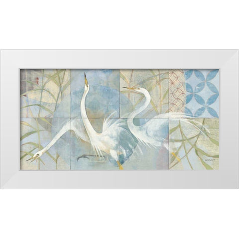Meadowlands White Modern Wood Framed Art Print by Lovell, Kathrine