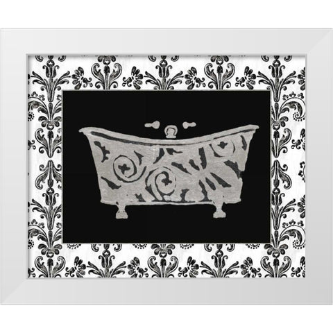 Paris Hotel Tub IV White Modern Wood Framed Art Print by Glass, Susan Eby