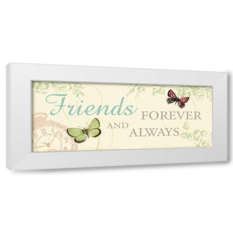 Time Flies IV White Modern Wood Framed Art Print by Pela Studio