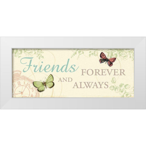 Time Flies IV White Modern Wood Framed Art Print by Pela Studio