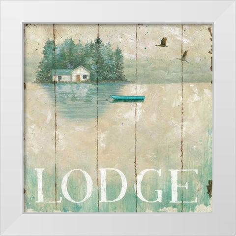 Waterside Lodge II White Modern Wood Framed Art Print by Brissonnet, Daphne