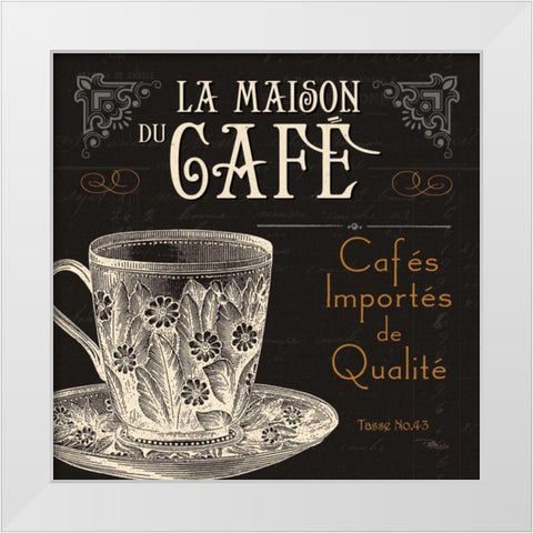 Flavors of France I White Modern Wood Framed Art Print by Pela Studio