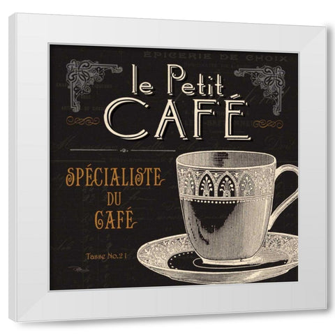 Flavors of France II White Modern Wood Framed Art Print by Pela Studio