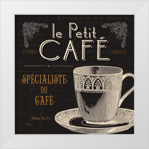 Flavors of France II White Modern Wood Framed Art Print by Pela Studio