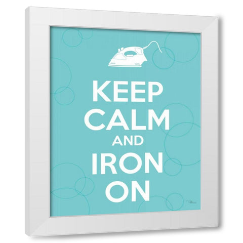 Laundry On II White Modern Wood Framed Art Print by Pela Studio