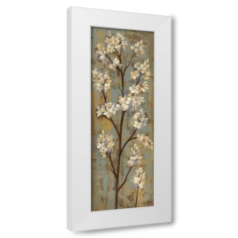 Almond Branch I White Modern Wood Framed Art Print by Vassileva, Silvia
