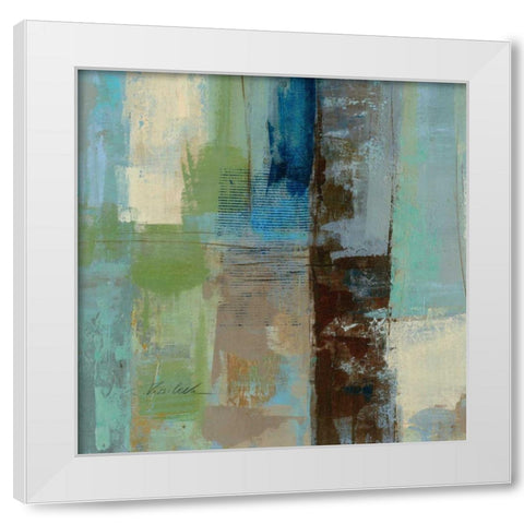 Skylights Square III White Modern Wood Framed Art Print by Vassileva, Silvia