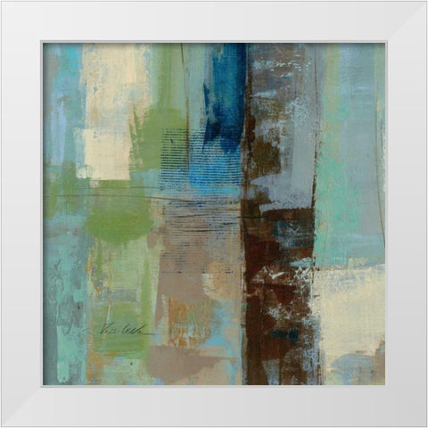 Skylights Square III White Modern Wood Framed Art Print by Vassileva, Silvia