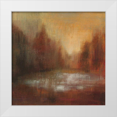 Rain I White Modern Wood Framed Art Print by Vassileva, Silvia
